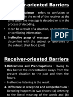 Receiver Oriented Barriers