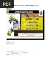 Control de Calidad de Aceites Vegetales Por Q