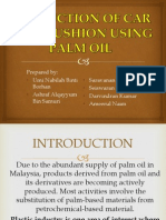 Production of Car Seat Cushion Using Palm Oil