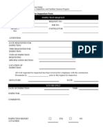 Appendix A - Request For Inspection Form