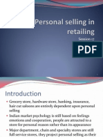 Session 17 Role of Personal Selling in Retailing