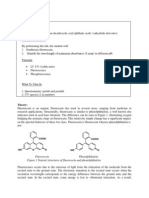 Synthesis of Fluorescein - UV Vis Spectra