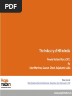 The Industry of HR in India