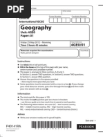 Geography Past Paper