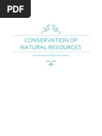 Conservation of Natural Resources