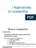 8 - Basic Approaches To Leadership Organisational Behaviour