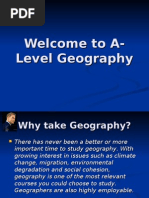 Welcome To A-Level Geography