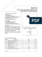 BULT118: High Voltage Fast-Switching NPN Power Transistors