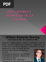 Precursores y Filosofias de La Calidad