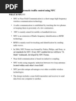 Traffic Light Control Using NFC