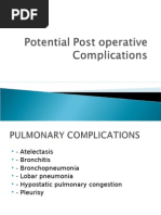 Potential Post Operative Complications