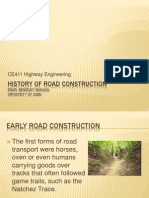 History of Road Construction