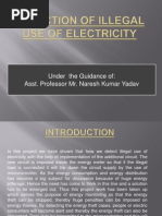 Detection of Illegal Use of Electricity