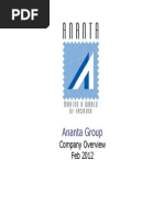 Ananta Group Profile Feb 2012