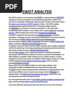 Swot Analysis