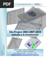 Manual Microsoft Project 2003 2007 2010 Aplicado A La Construccion