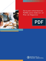 Guía para Empresarios PyMEs para Elaborar Un Plan de Negocios