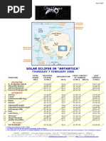 Schedule Antartica