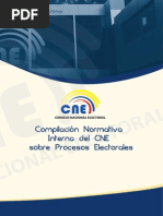 Normativa Interna Del CNE Procesos Electorales PDF