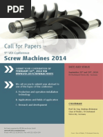 Screw Machines Call For Papers