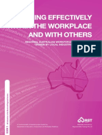 Working Effectively Within The Workplace and With Others Book 1