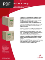 Micom P12X/Y: Three Phase and Earth Fault Overcurrent Relays