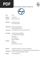 Project On Larsen and Toubro