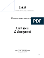 Audit Social Et Le Changement