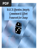 Dice Model and Change Initiative