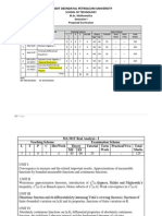 M. SC I Sem Course Structure