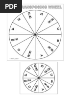 Key Transposing Wheel, With Instructions PDF