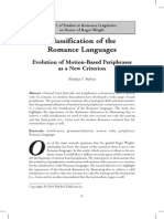 Classification of The Romance Languages PDF