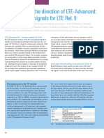 Continuing in The Direction of LTE-Advanced: The Latest Test Signals For LTE Rel. 9