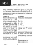 Influence of Damping On The Roll Motion of Ships: Emre Pesman, Deniz Bayraktar and Metin TAYLAN