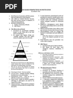 Need-Based Perspectives of Motivation by Joshua R. Cruz