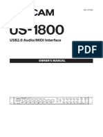 USB2.0 Audio/MIDI Interface: Owner'S Manual