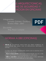 Normas Arquitectonicas en Oficinas