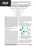 Intelligent System For Automated Traffic Signal Control Using Fuzzy Mamdani Model