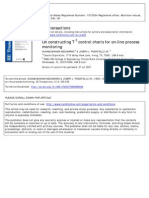 Nedumaran, G. & Pignatiello, J. J. (1999) On Constructing T Control Charts For On-Line Process Monitoring.