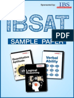 IBSAT Model Paper 1