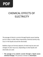 Chemical Effects of Electricity