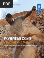 2012 Review of UNDP's Work in Conflict and Disaster-Affected