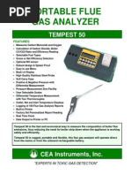 Portable Flue Gas Analyzer: Tempest 50