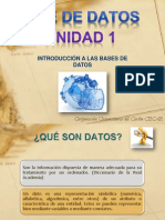 Base de Datos Unidad I