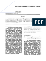 Kinetics: The Oxidation of Iodide by Hydrogen Peroxide