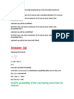 Answer: (A) : 15.87% Probability of The Cup Having More Than 18 Ounces