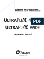 Plextor UltraPlex 40max UltraPlex Wide Manual