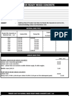 Build Up Rate Format - Concretor