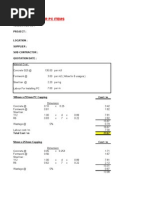 Build Up Rate Format - Precast Concrete