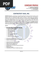 Centrotest Asia, Inc. Company Profile